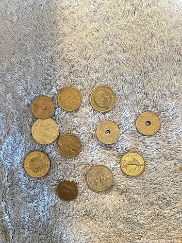 Mixed World Coins from Denmark, France, UK, Germany & Others (1 of 3)