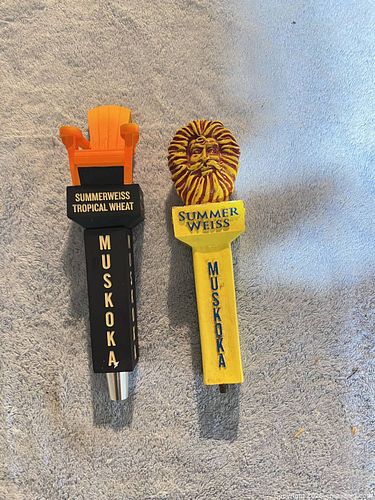 Pair of Muskoka Summer Weiss Beer Tap Handles (1 of 3)
