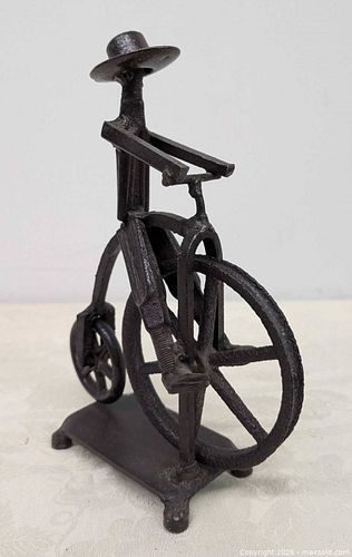 Bronzed Cast Iron Metal Mod Sculpture  (1 of 11)