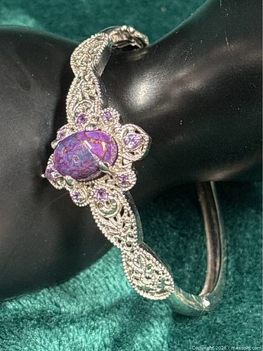 Platinum Plat Purple Sugilite  Bracelet (1 of 15)