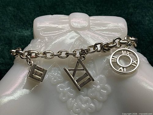 Sterling Silver Roman Numeral Bracelet (1 of 9)