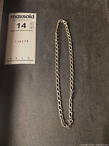 Sterling Silver Figaro Chain Italy  (1 of 3)