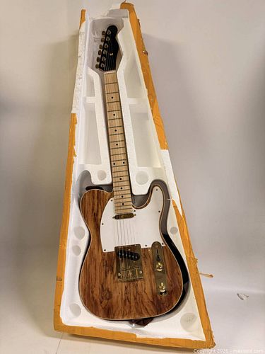 Barnd New Telecaster-Style 6-String Electric Guitar, Spalted Top & Red Back (1 of 10)