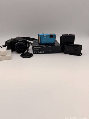 Lot of 3+ Panasonic & Canon Cameras with Accessories (1 of 11)