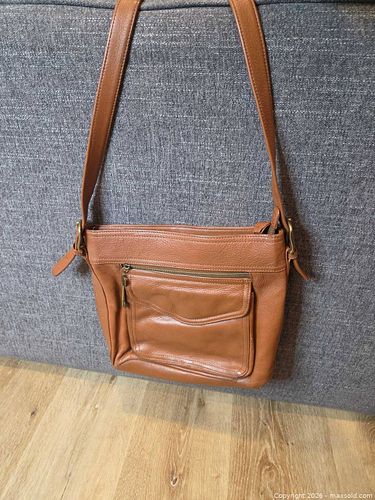 Fossil Genuine Leather Medium Tan/Cognac Shoulder Crossbody Bag (1 of 11)