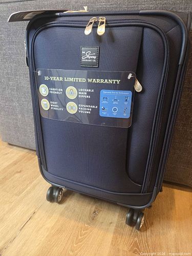 Skyway Navy Softside Carry-On Spinner Luggage (1 of 5)