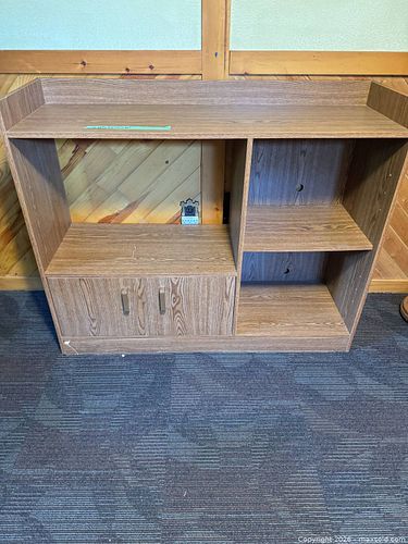 TV Stand / Media Console, Light Brown Oak Grain, 49" - RR2 (1 of 8)