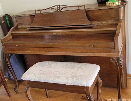 Ivers & Pond Upright Piano with Matching Bench (1 of 9)