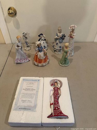 Bradford Exchange Porcelain Figurines Lot of 8, Victorian Ladies  (1 of 12)