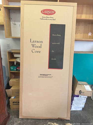 Larson Value-Core Model 288-SS White Wood-Core Storm Door 36 x 80-81 (1 of 6)