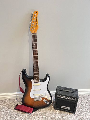 Electric Guitar & Groove Factory Amplifier – Complete Starter Package (1 of 4)