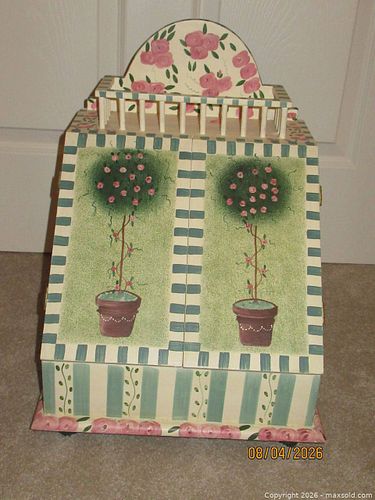 Hand-Painted Vintage Shabby Chic Wood Letter Box  (1 of 7)