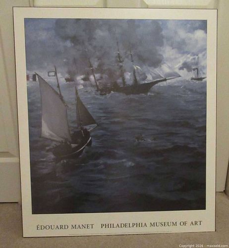 Philadelphia Museum of Art / Édouard Manet Poster — Seascape/Ships (1 of 4)