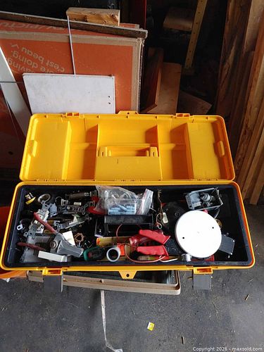 Assorted Electrical Parts Lot, Mixed Brands, Yellow Case (1 of 5)