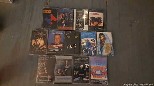 Lot of 11-15 Mixed Music Audio Cassette Tapes with Cases (1 of 4)