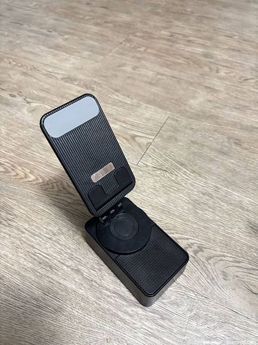 Black Foldable Phone/Tablet Stand with Wireless Charger & Power Bank (1 of 6)