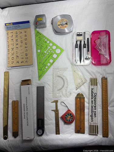 Drafting and Measuring Tools Sets with Rulers Compass Caliper etc (1 of 7)
