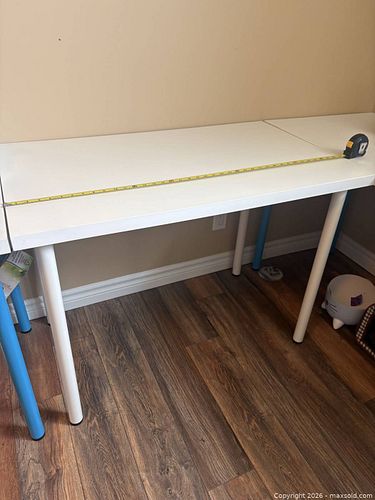 Ikea White Laminate/MDF Desk Table, 100 x 60 x 70 cm 1 of 4  (1 of 6)