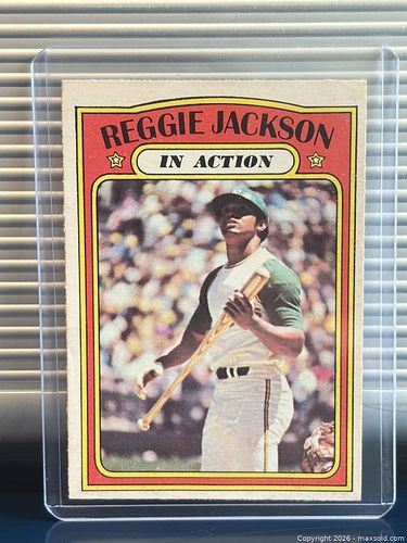 1972 Topps Reggie Jackson #436 - Oakland A's Baseball Card (1 of 6)