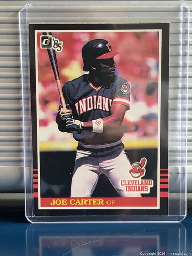 1985 Donruss Joe Carter - Cleveland Indians - Touch ‘Em All Joe! (1 of 7)