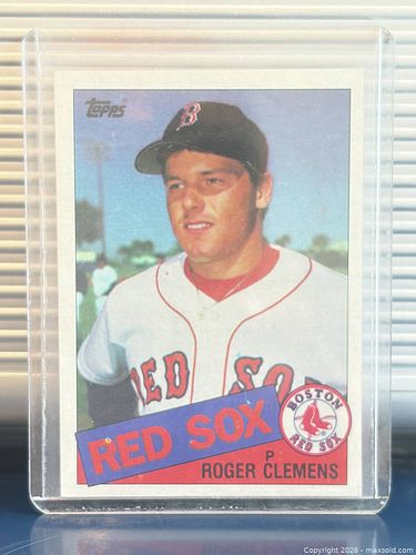 1985 Topps Roger Clemens Rookie Card #181 Boston Red Sox (1 of 6)