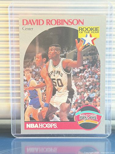 1990-91 NBA Hoops #270 David Robinson Rookie Card (1 of 6)