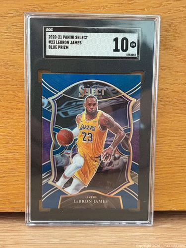 LeBron James 2020-21 Panini Select Blue Prizm #23 GOAT - SGC 10 - GEM MINT (1 of 5)