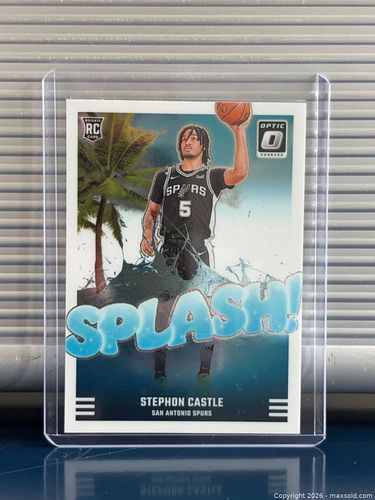 Stephon Castle Donruss Optic Rookie Card #14 San Antonio Spurs (1 of 6)