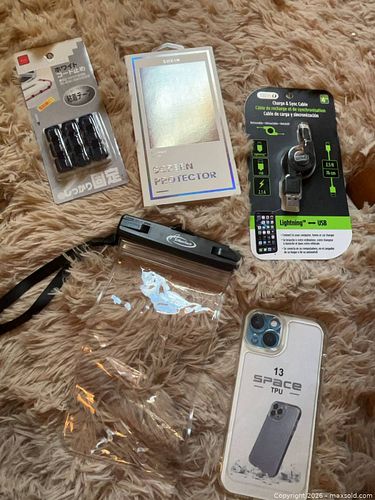 iPhone 13 Accessory Bundle — TPU Case, Tempered Glass, Cable, Pouch (1 of 5)