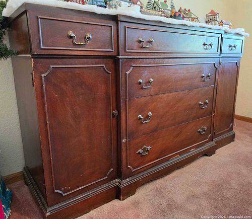 Wood Buffet Table (1 of 2)
