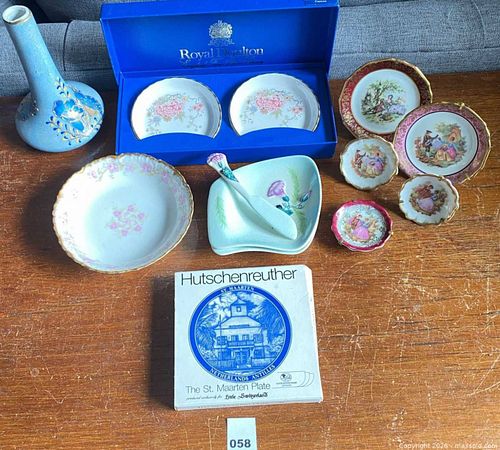 Vintage Limoges. Carltonware, Royal Douton and Hutschenreuther Assorted Dishes and Vase (1 of 19)