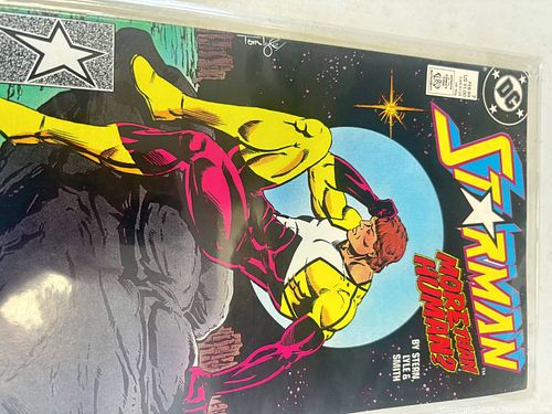 DC Comics Starman (likely) comic, late 1980s, signed by artist (1 of 5)