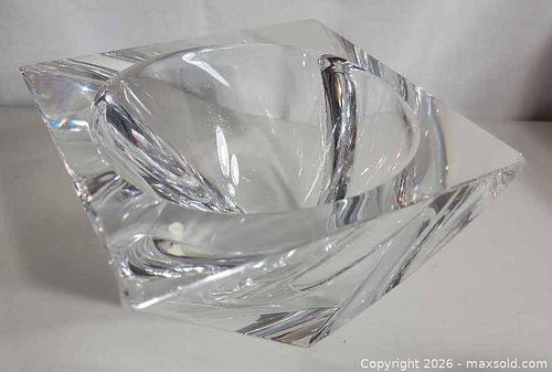 Orrefors Clear Crystal Decorative Bowl Centerpiece Signed Medium (1 of 7)