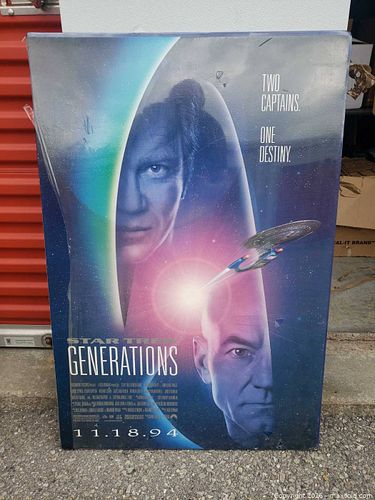 Star trek generations movie poster foam back (1 of 4)