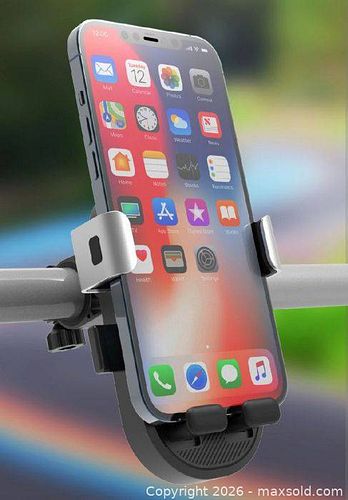 Cell Phone Mount - Side & Bottom Support Profile, 4.5-7.2 Inch Phones, 20-30mm Handlebar Mount, 50E1329, **NEW, IN-BOX** (1 of 8)