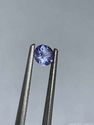 0.42 CT NATURAL TANZANITE 4.5mm Round | Vivid Blue Violet | Loose Gemstone (1 of 6)