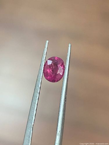 [0.55 CT] NATURAL OVAL RUBY | Vibrant Pink Red | 6x4mm | Loose Gemstone (1 of 5)
