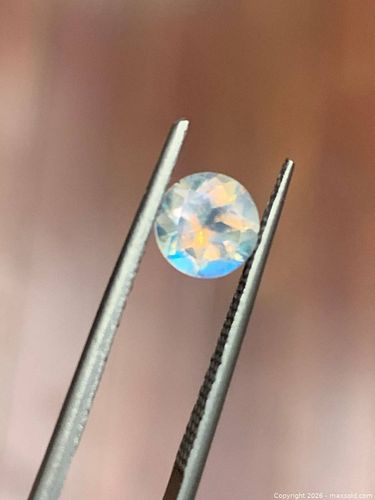  (0.72ct) NATURAL VIBRANT COLOURFUL ROUND MOONSTONE (1 of 8)
