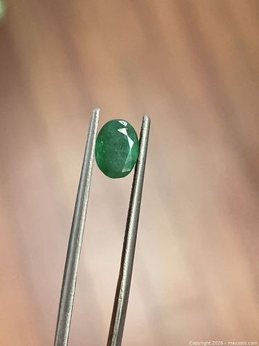 [0.82CT] NATURAL OVAL EMERALD | Rich Green | Loose Gemstone | Fine Jewelry Grade (1 of 4)