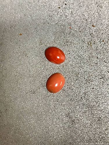  NATURAL GENUINE CORAL!! (2.59ctw) OVAL GEMSTONES (1 of 4)