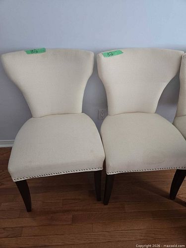 Cream Dining Room Chairs, Set of 4 (1 of 6)