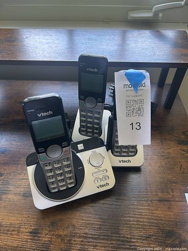 VTech Cordless Phone with Base and Answering Machine, 3 Handsets (1 of 5)