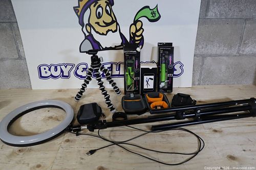 Camera Accessories Lot: Joby Gorillapod, Tripods, Ring Light (1 of 13)