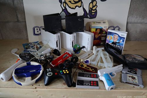 Lot of Nintendo Wii Consoles, Remotes, Accessories & Controllers (1 of 20)
