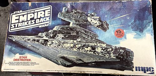 Vintage 1980 MPC Star Wars Empire Strikes Back Star Destroyer 15” Model Kit (1 of 19)