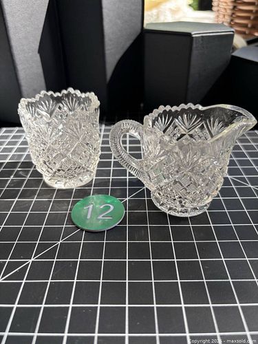 Child's Cream and Sugar Thumbelina Clear, 2-1;4” tall   (1 of 6)