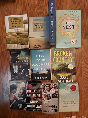 Assorted Lot of 12 Contemporary & Romance Paperback & Hardcover Books (1 of 3)