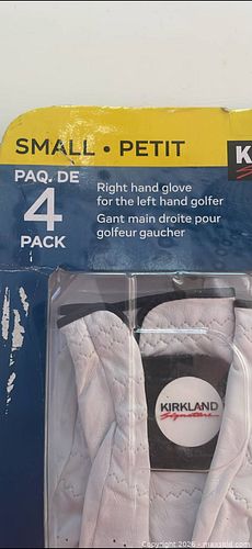 Kirkland Signature Cabretta Leather Golf Gloves, Small, 4-Pack (1 of 3)