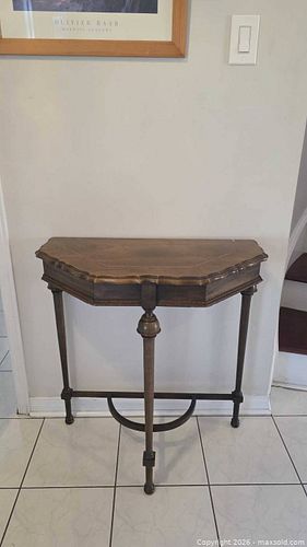 1921 Antique Geo. E. Bilton Canadian Mahogany Console Table (1 of 7)