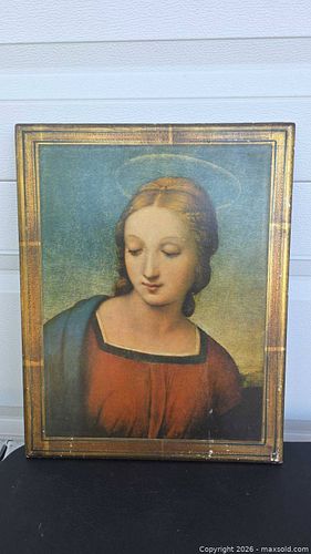Reproduction Madonna Mounted Print on Wood Panel by F.lli Alinari (1 of 3)